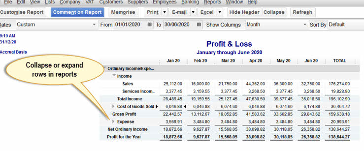 quickbooks desktop pro 2017 expense report